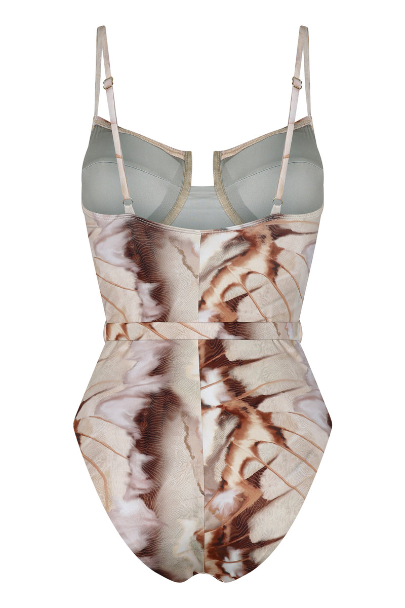 ARENA ONE PIECE IN CAFE PRINT - CULT MIA
