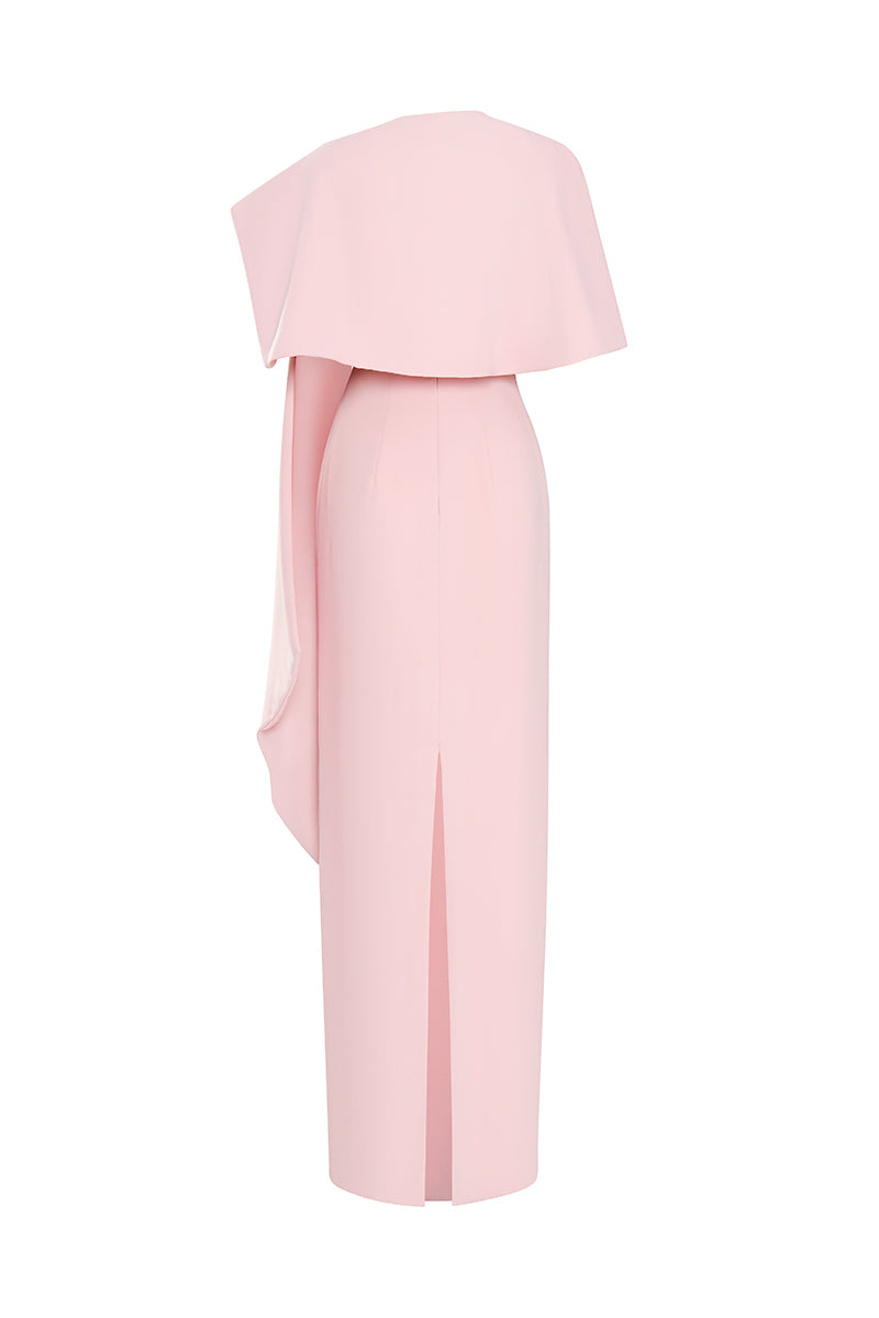 CAMILLE CAPE-SHOULDER GOWN - CULT MIA