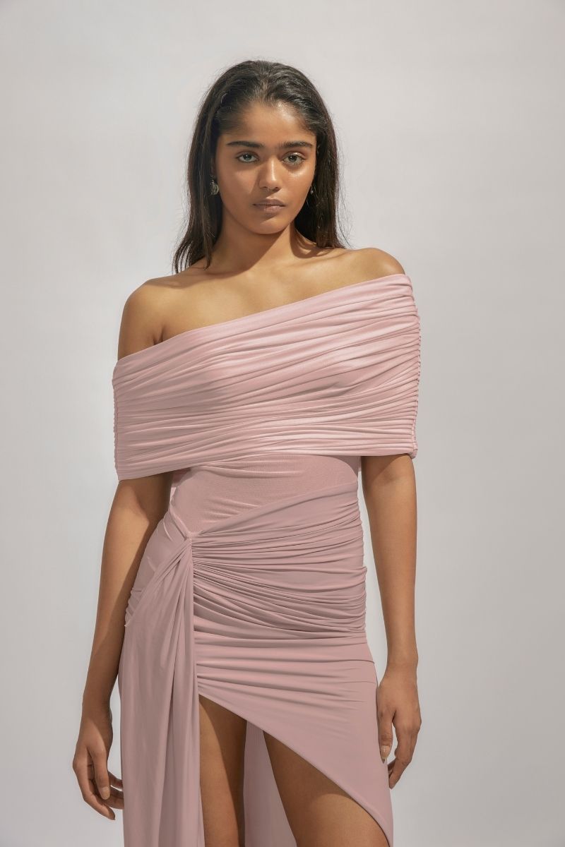 ALDA PINK MIDI DRESS - CULT MIA