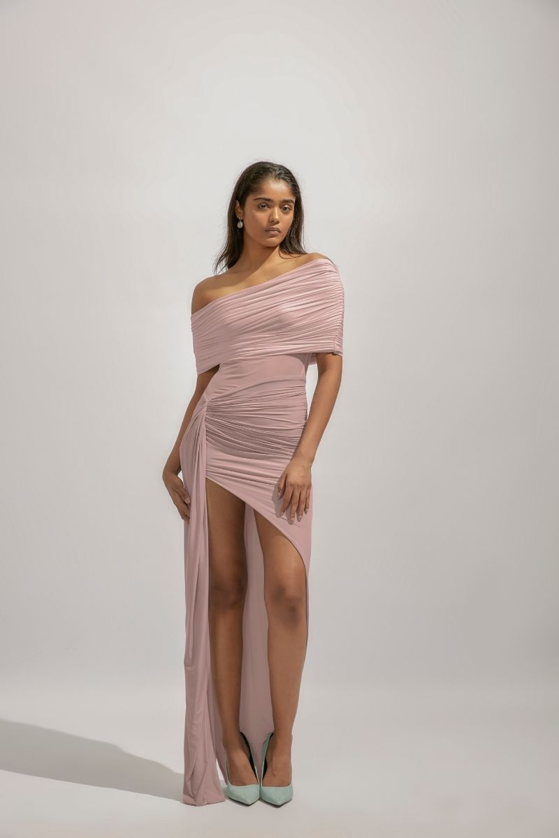 ALDA PINK MIDI DRESS - CULT MIA