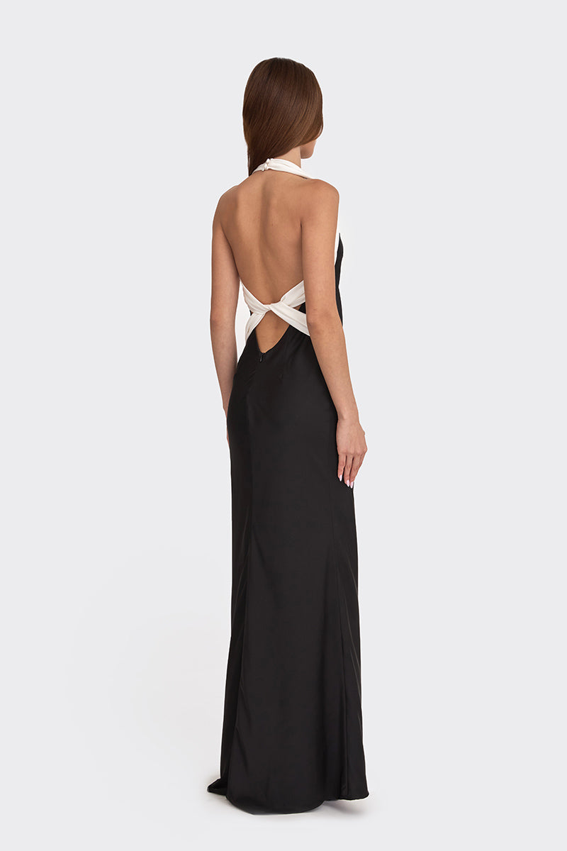 ANGELINE MAXI DRESS IN BLACK - CULT MIA