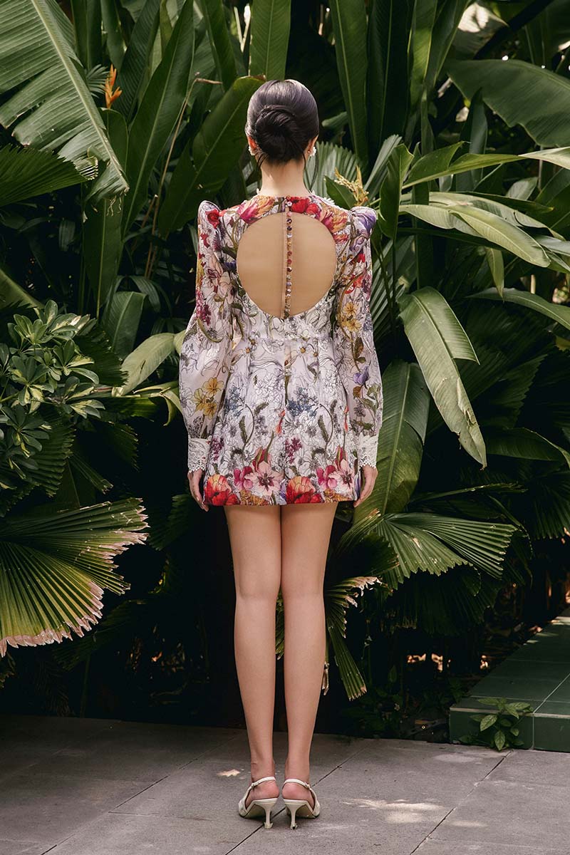 BLOOMING ELEGANCE MINI DRESS - CULT MIA