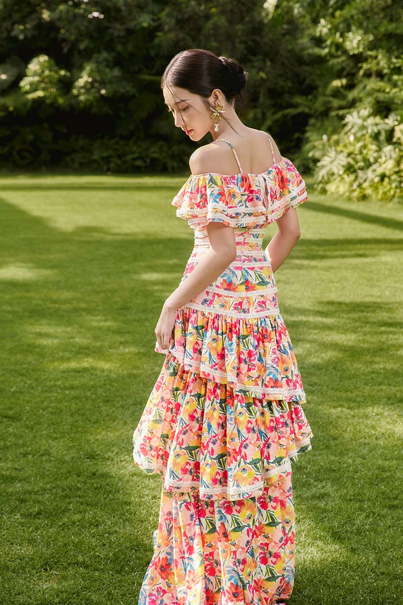 BLOOMING OASIS MAXI DRESS - CULT MIA