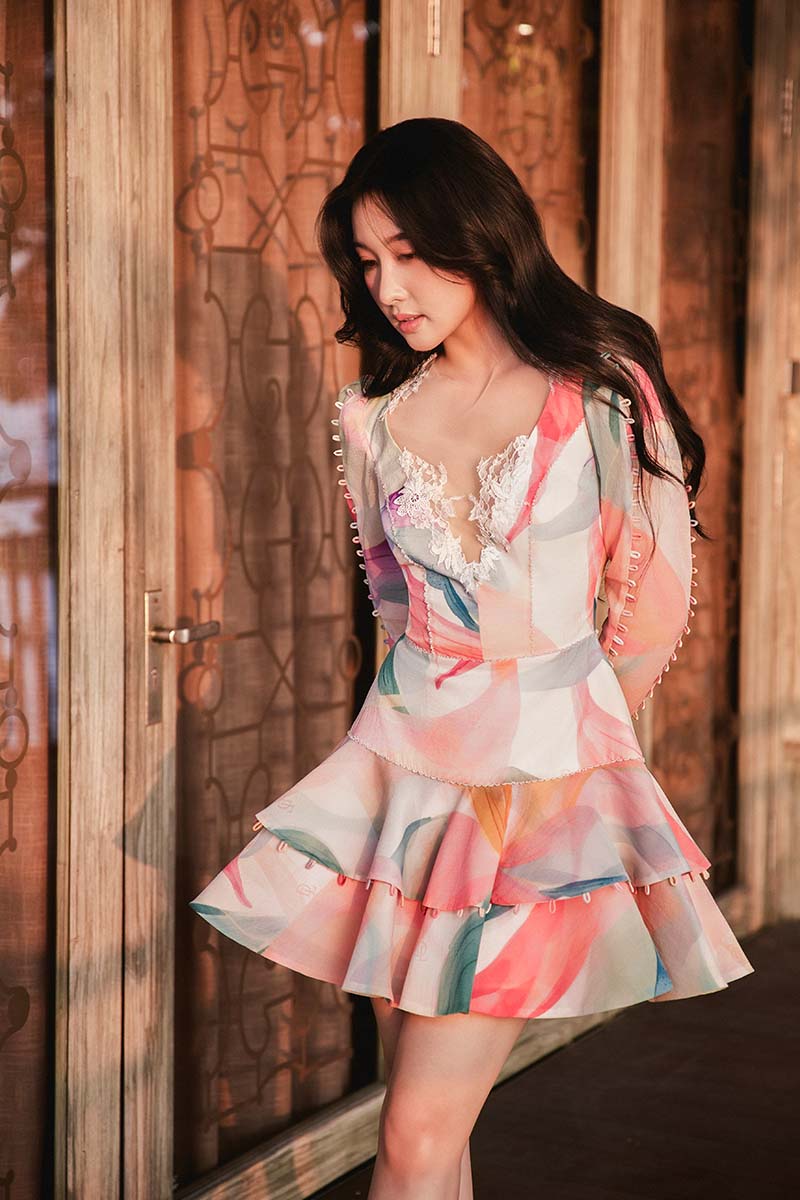 ETHEREAL GRACE MINI DRESS - CULT MIA