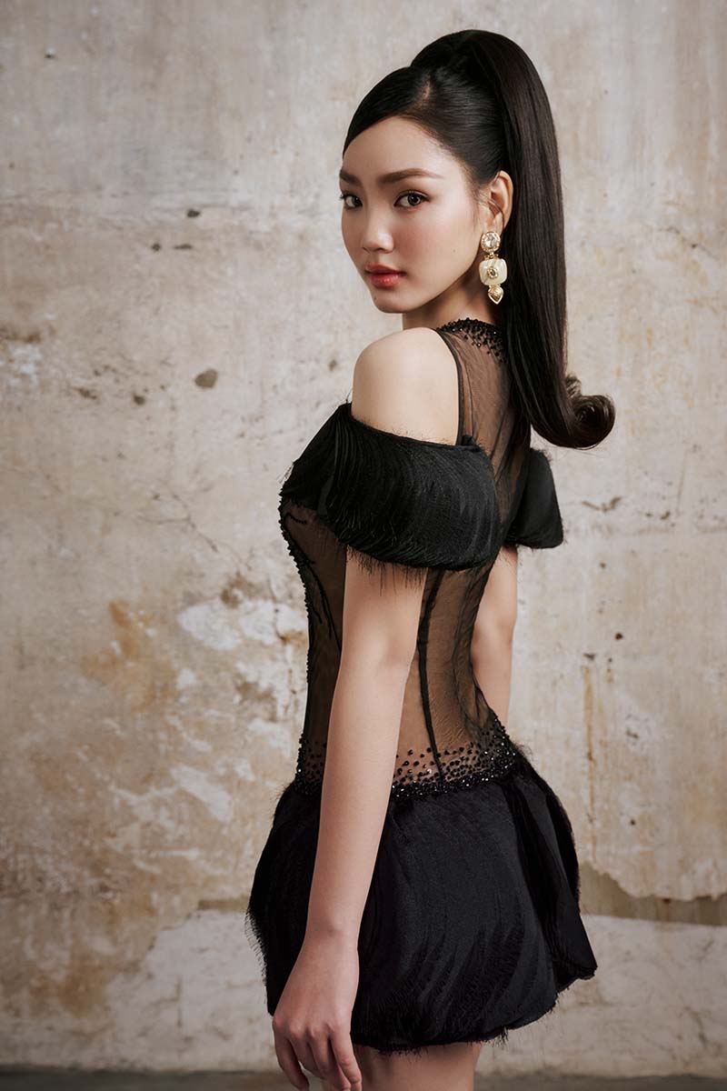 MIDNIGHT BRANCHES MINI DRESS - CULT MIA