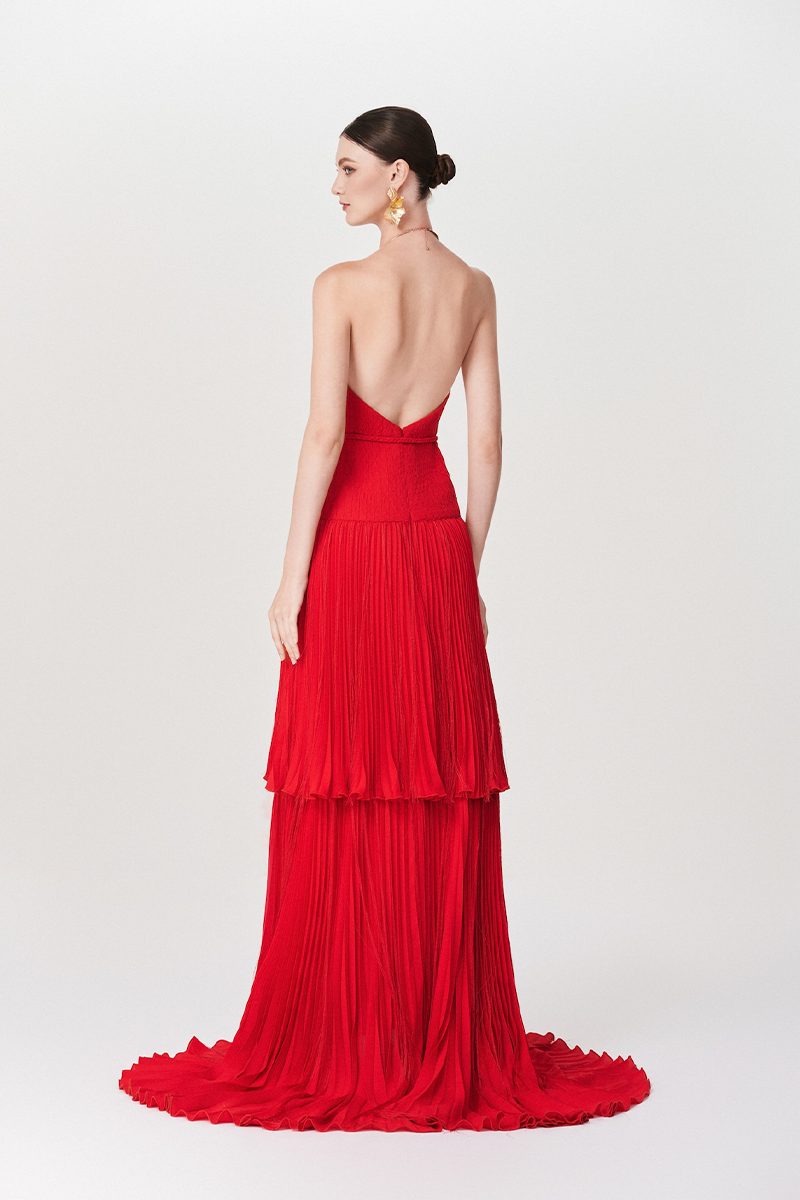 GRACEFUL SCARLET DRESS IN RED - CULT MIA