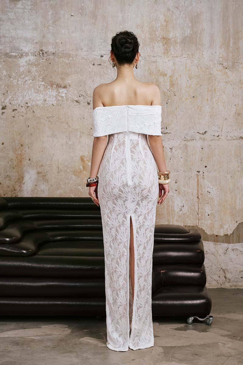 IVORY POISE MAXI DRESS - CULT MIA
