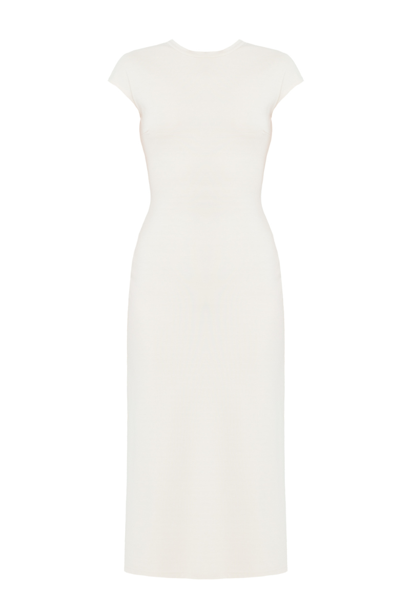 cap sleeve white midi dress Cap Sleeve White Dresses