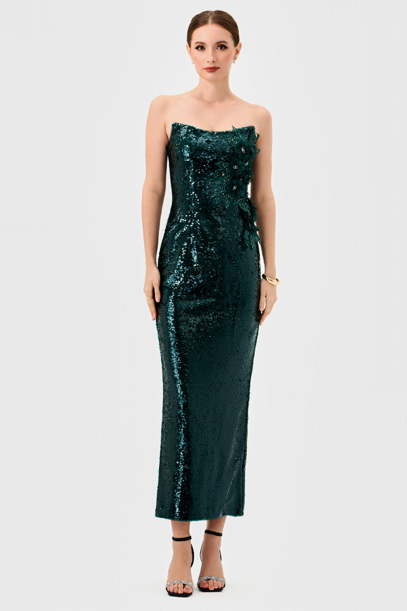 EDITH SCOOP STRAPLESS MIDAXI - CULT MIA