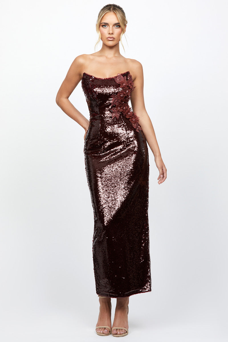 EDITH SCOOP STRAPLESS MIDAXI - CULT MIA