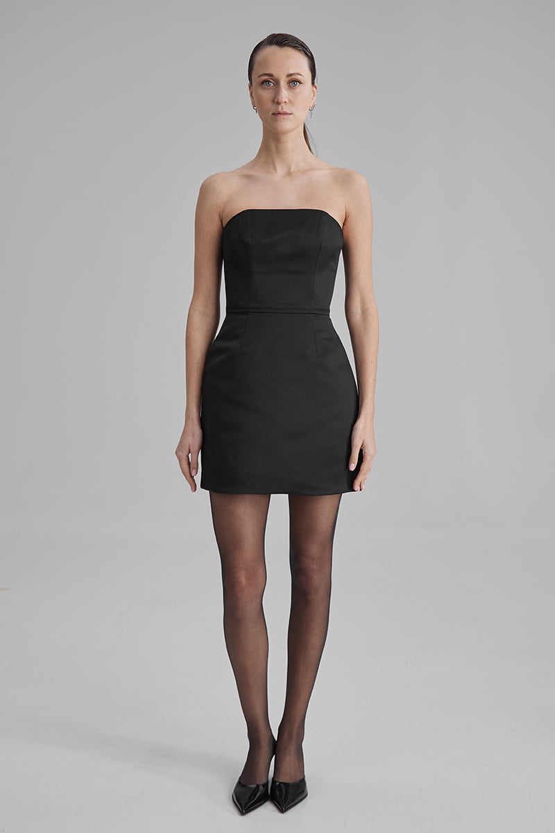 JOY BLACK MINI DRESS - CULT MIA