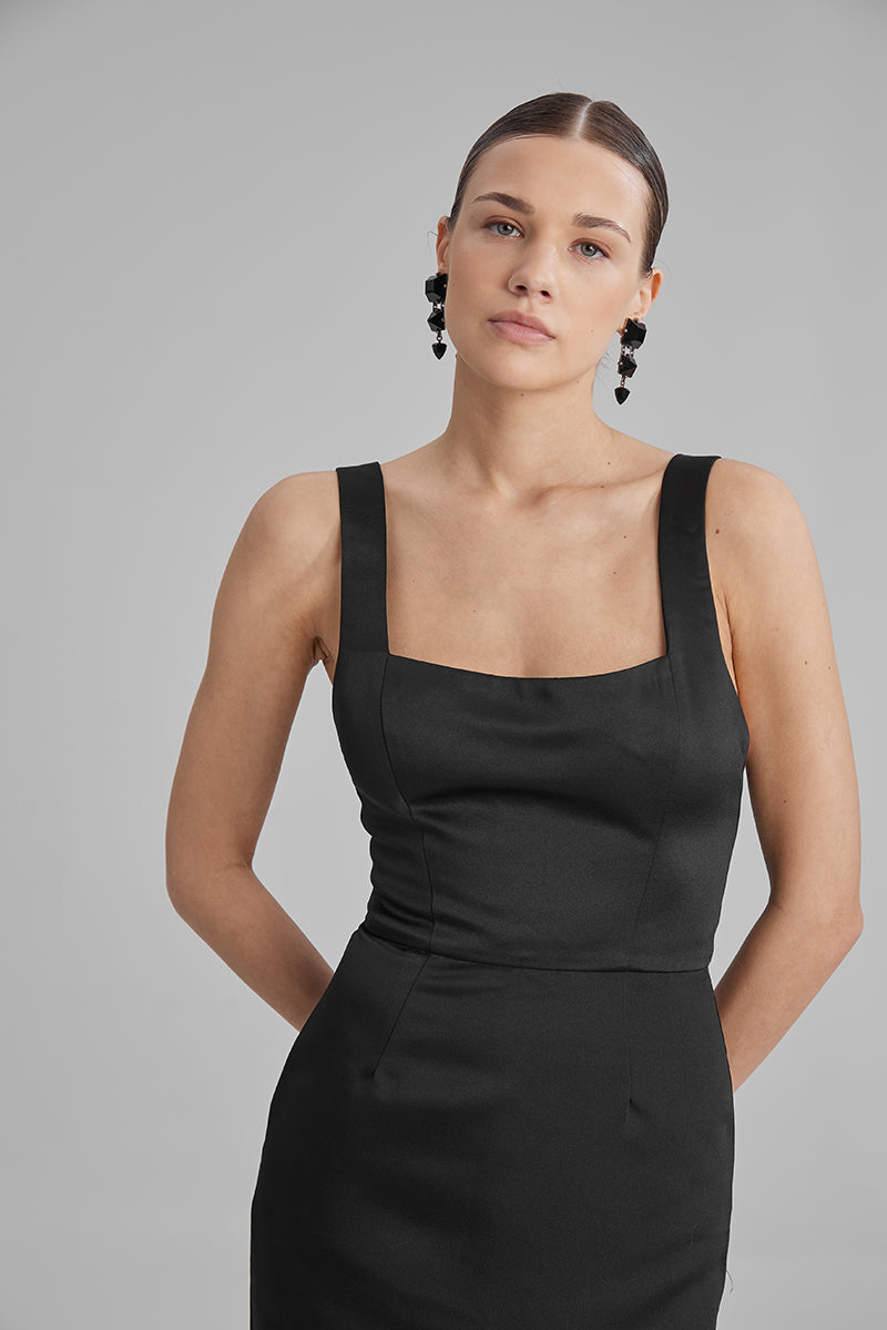 IDA BLACK MAXI DRESS - CULT MIA