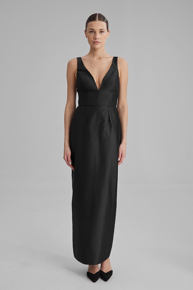 AVA BLACK MAXI DRESS - CULT MIA