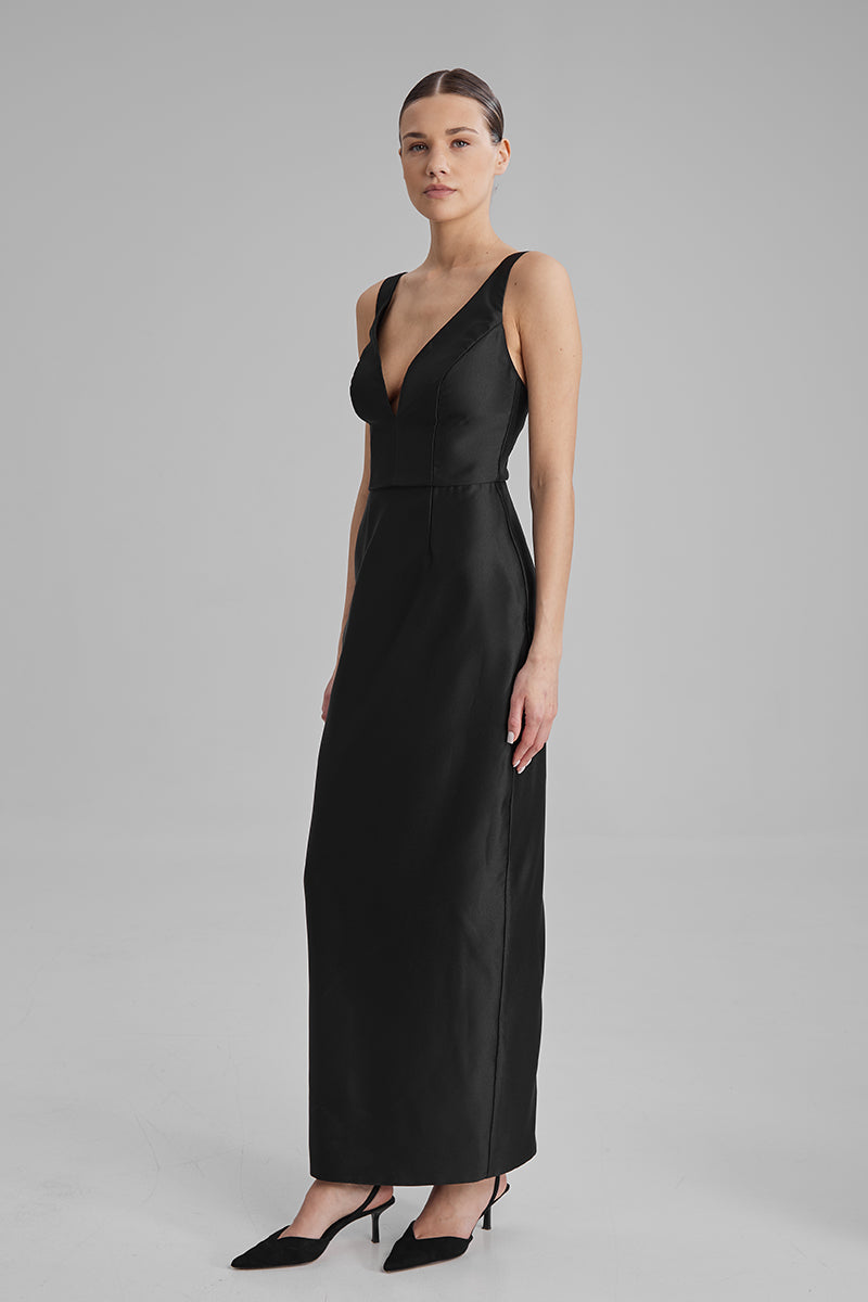 AVA BLACK MAXI DRESS - CULT MIA