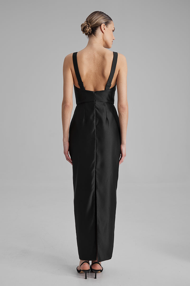 AVA BLACK MAXI DRESS - CULT MIA