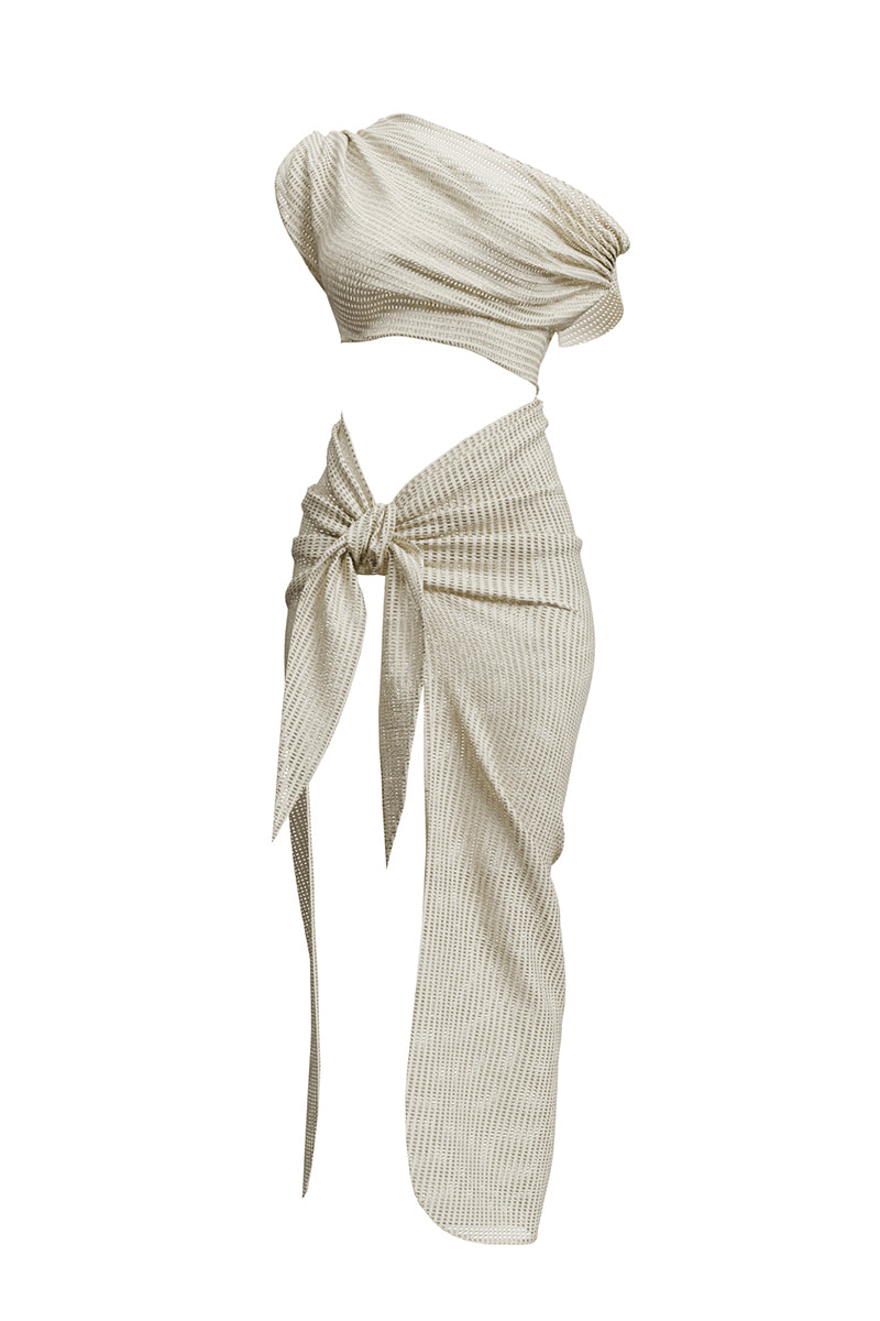 BALA CROCHET COVER UP DRESS IN IVORY | CULT MIA