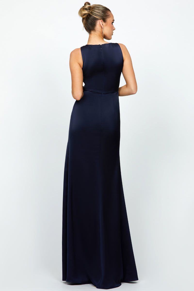 ADELYNN COWL NECK MAXI IN NAVY - CULT MIA