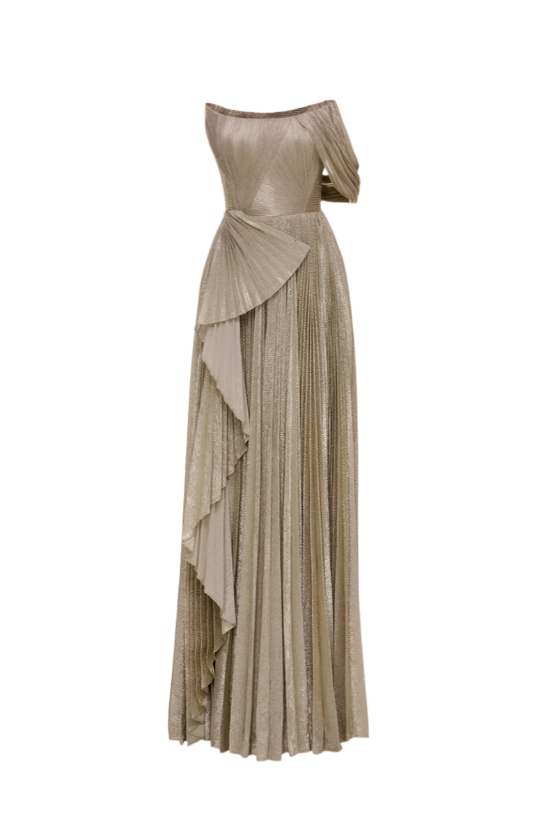 BOUCH DRESS IN GOLD - CULT MIA
