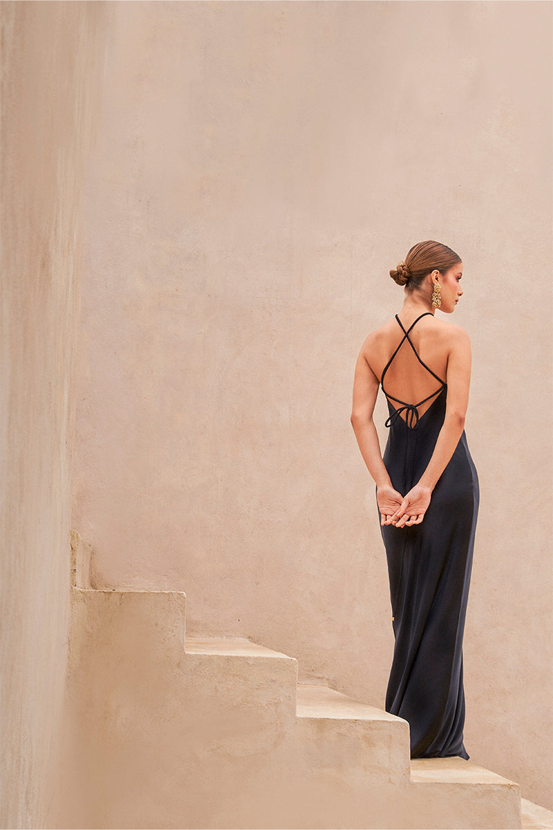 BRISA DRESS IN BLACK - CULT MIA
