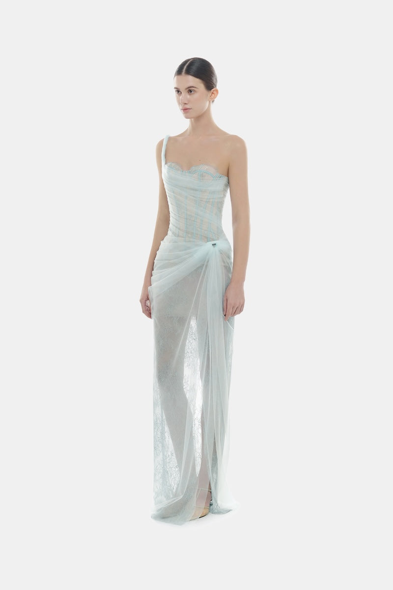BABY BLUE MARA DRESS - CULT MIA