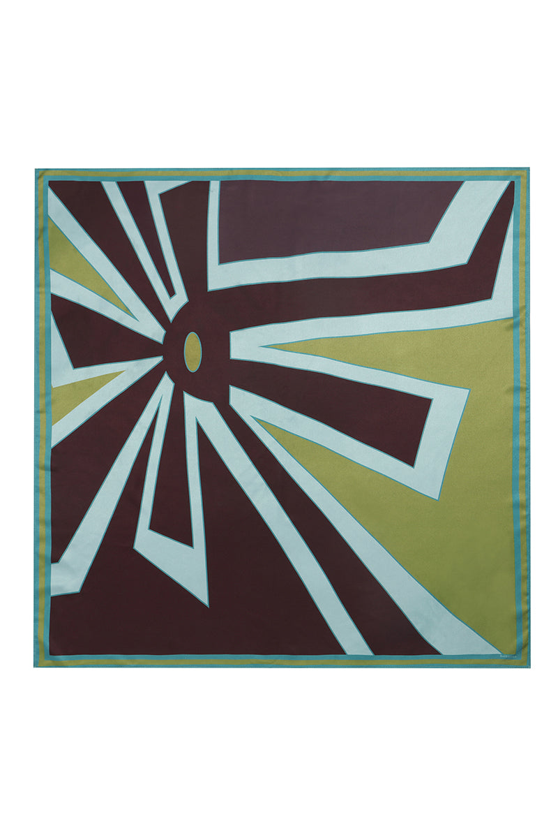BIG RAY CENTER AQUA SCARF IN AQUA - CULT MIA