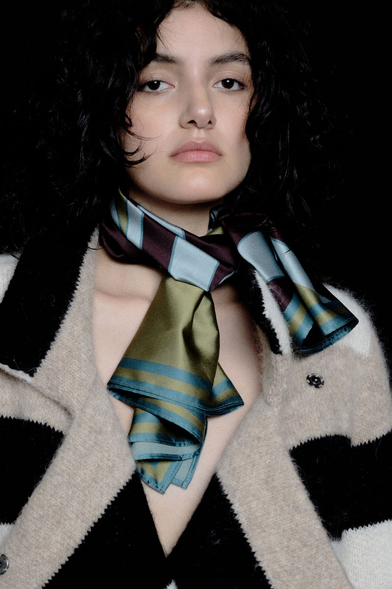 BIG RAY CENTER AQUA SCARF IN AQUA - CULT MIA