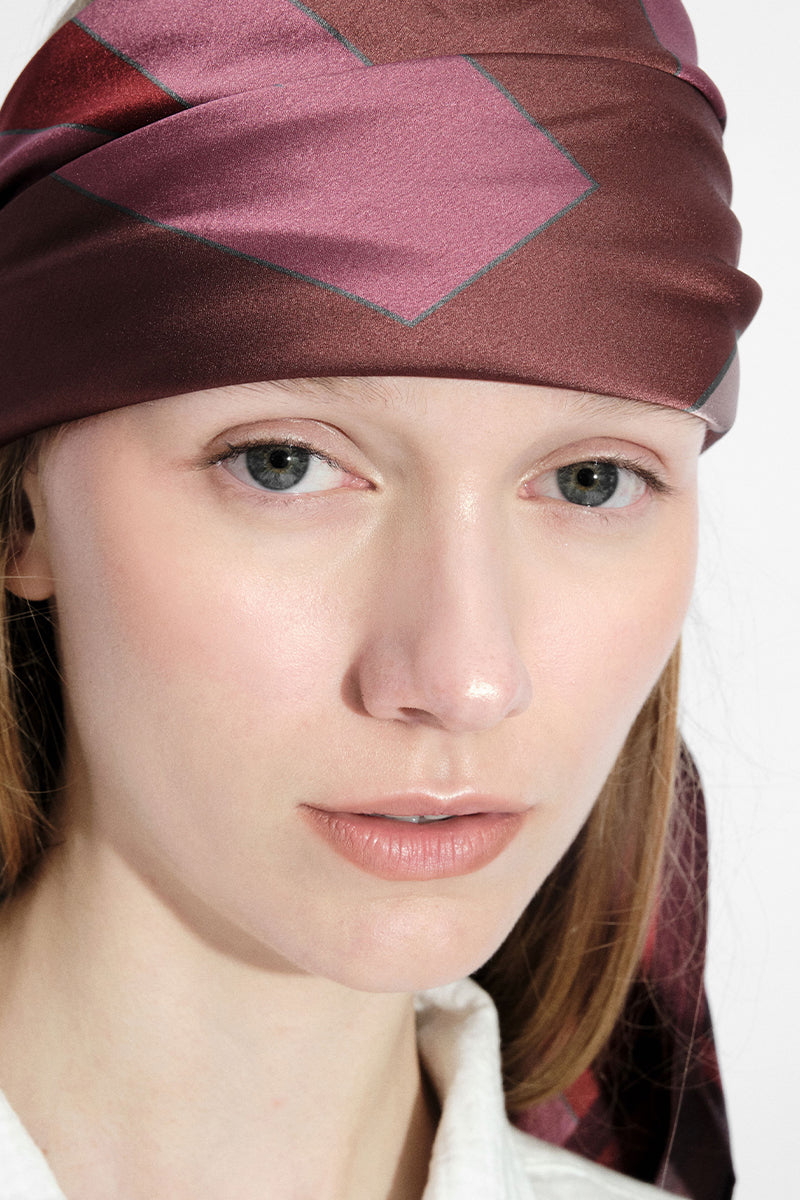 BIG RAY CENTER BRONZE SCARF IN MAUVE - CULT MIA