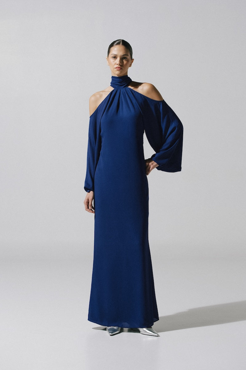 BISCAY MAXI DRESS IN ROYAL BLUE - CULT MIA