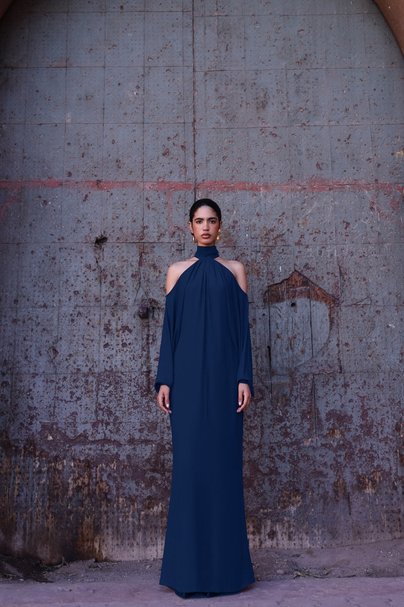 BISCAY MAXI DRESS IN ROYAL BLUE - CULT MIA