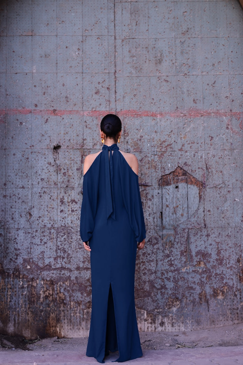 BISCAY MAXI DRESS IN ROYAL BLUE - CULT MIA