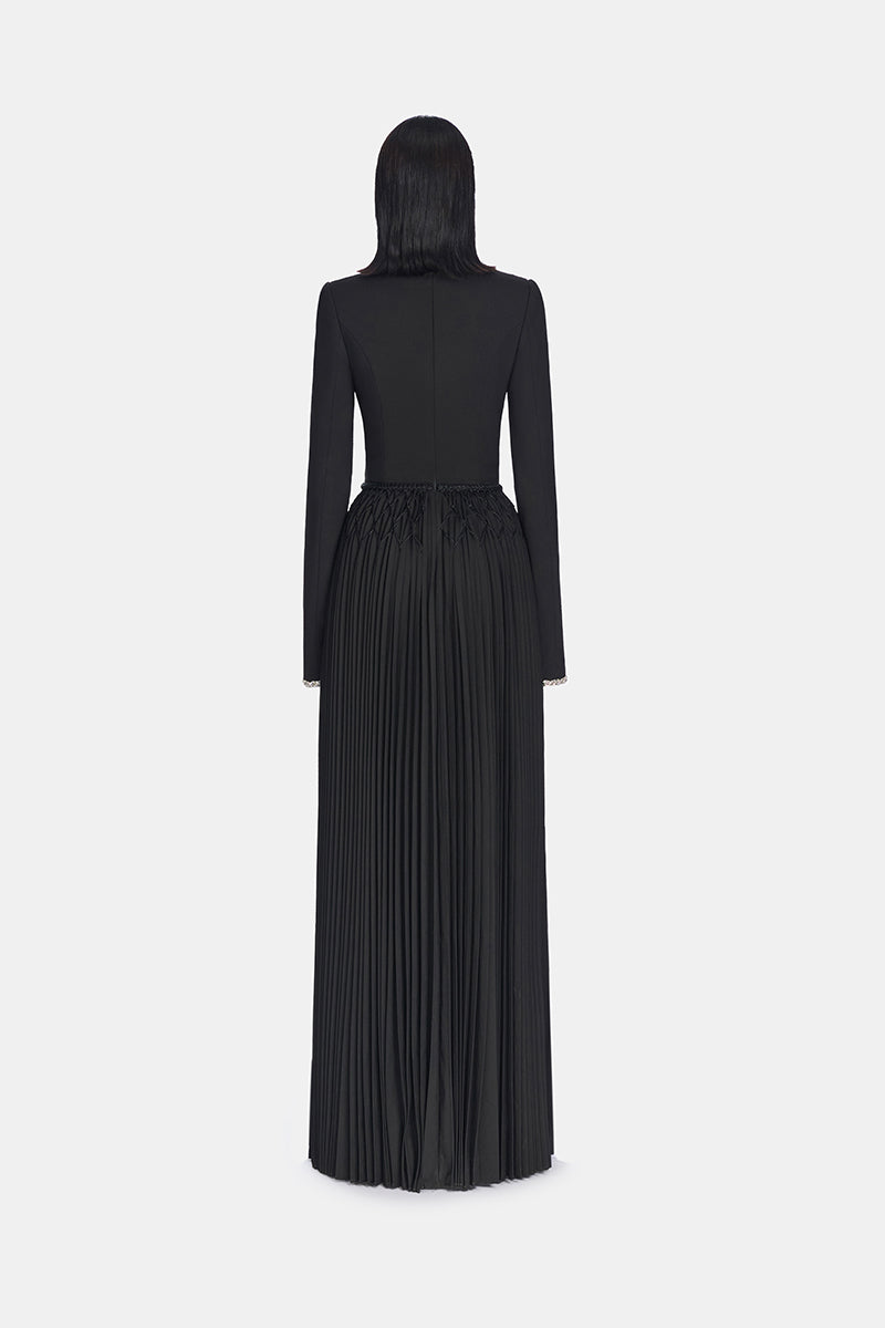 BLACK SMOCKED DRESS - CULT MIA