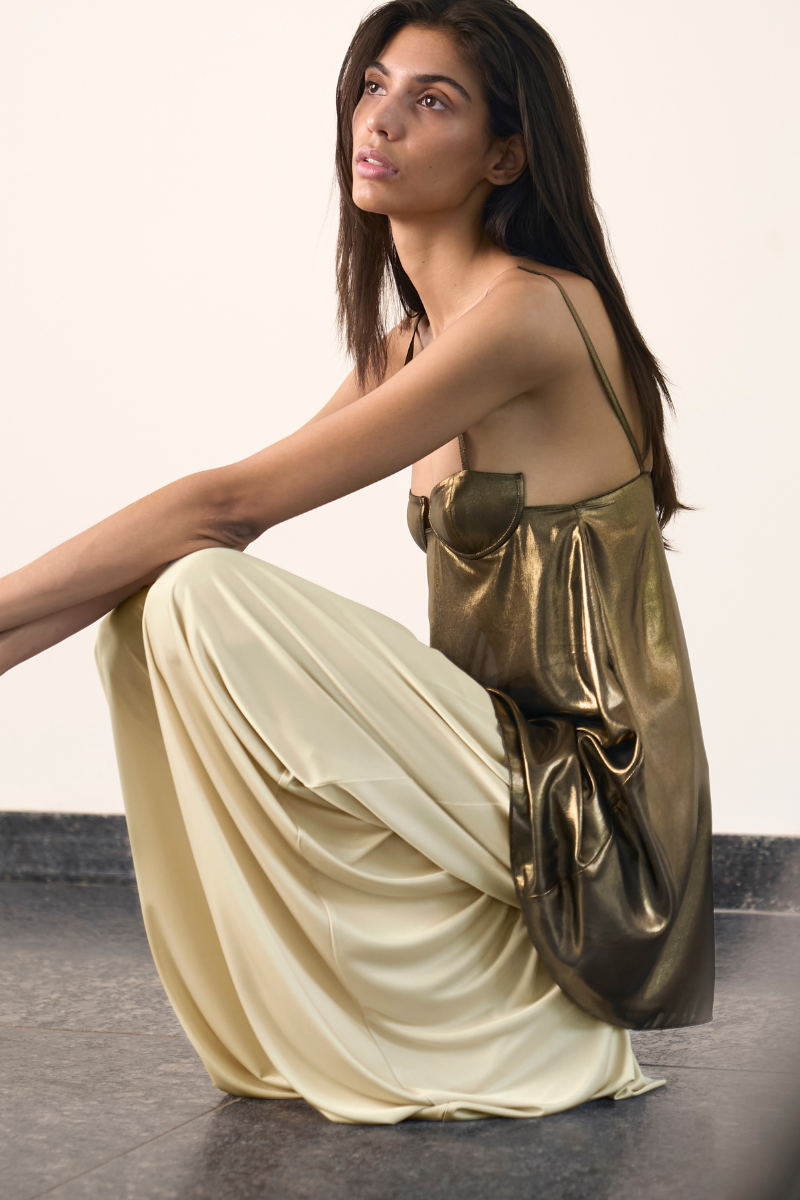 SHENA TOP IN GOLD - CULT MIA