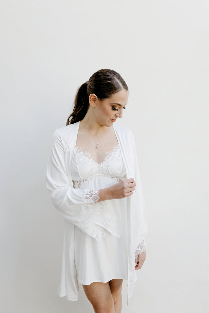 AGATHE ROBE IN IVORY - CULT MIA