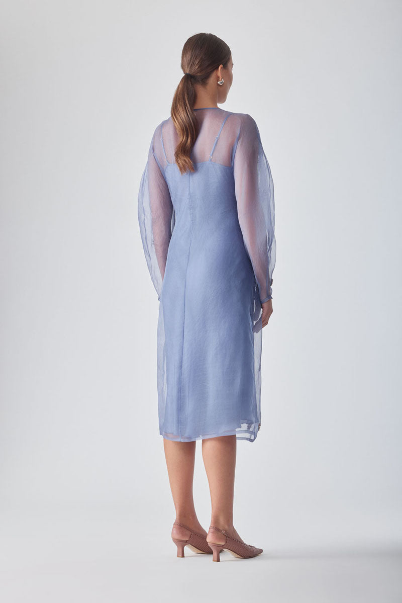 LIBA EMBELLISHED PERIWINKLE DRESS - CULT MIA
