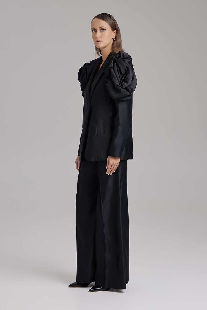 ROSE JET BLACK JACKET - CULT MIA