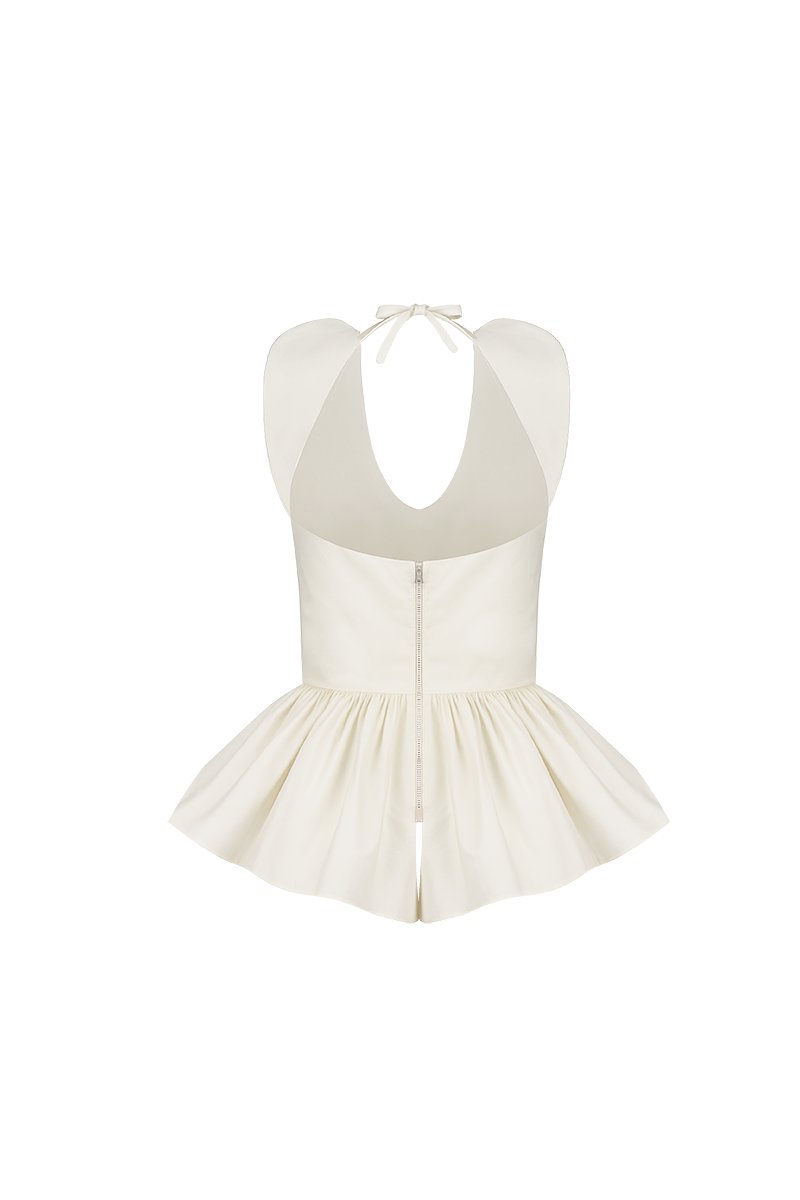 CORINA BLOUSE IN IVORY - CULT MIA