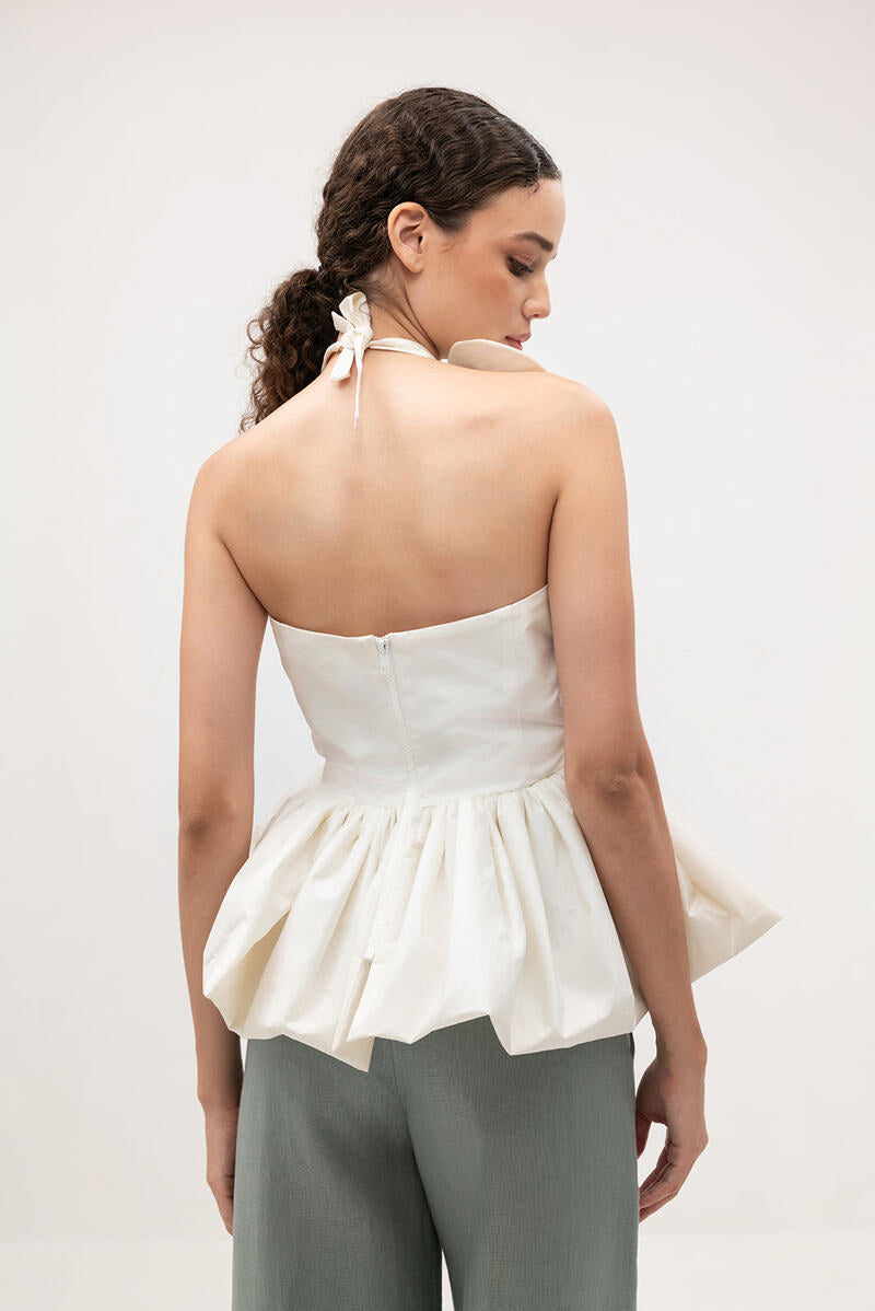 CORINA BLOUSE IN IVORY - CULT MIA