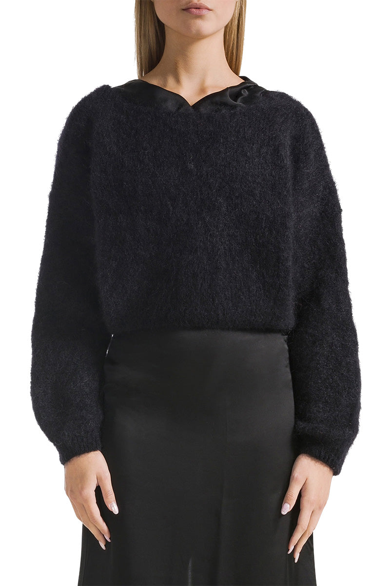 CORNELIA CROPPED IN BLACK - CULT MIA