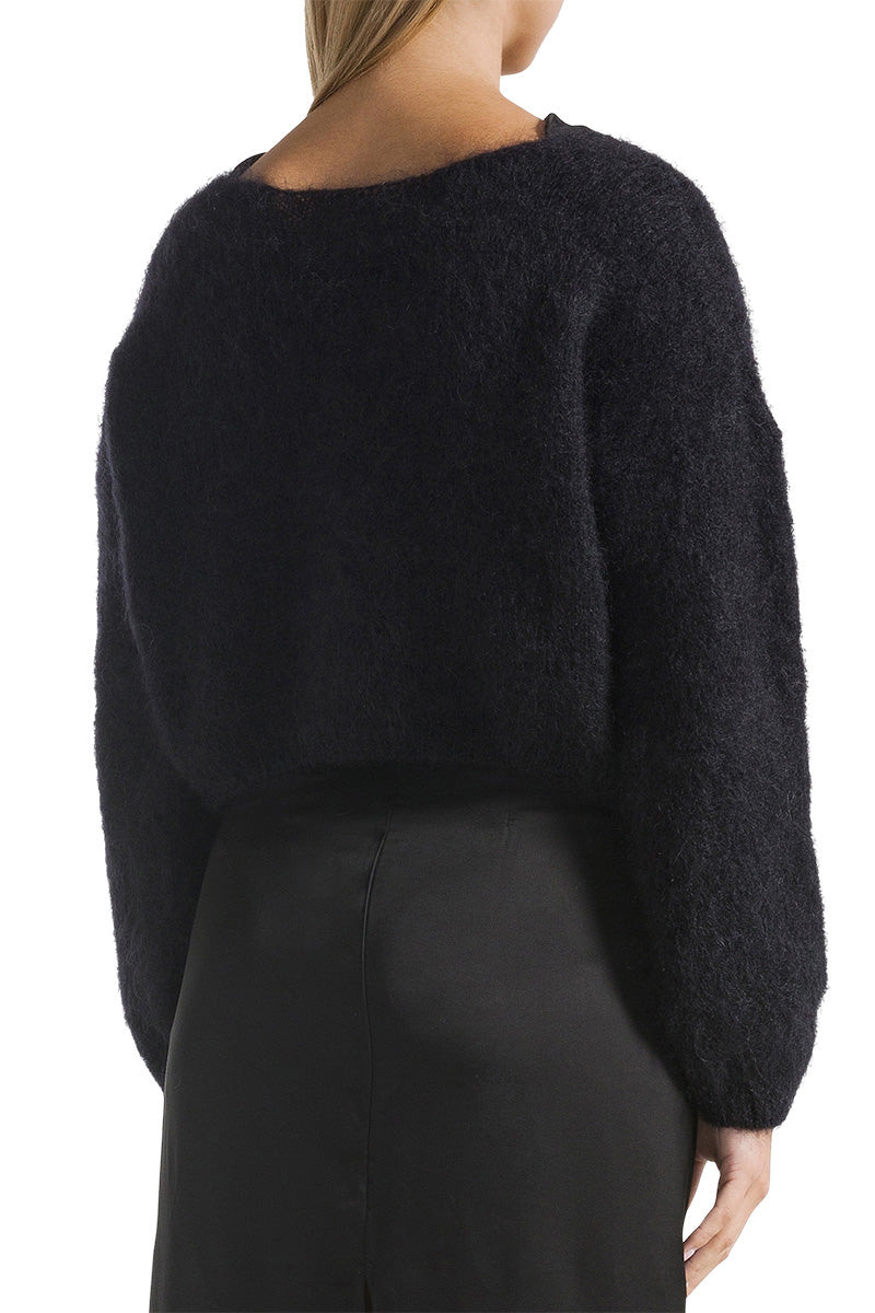 CORNELIA CROPPED IN BLACK - CULT MIA
