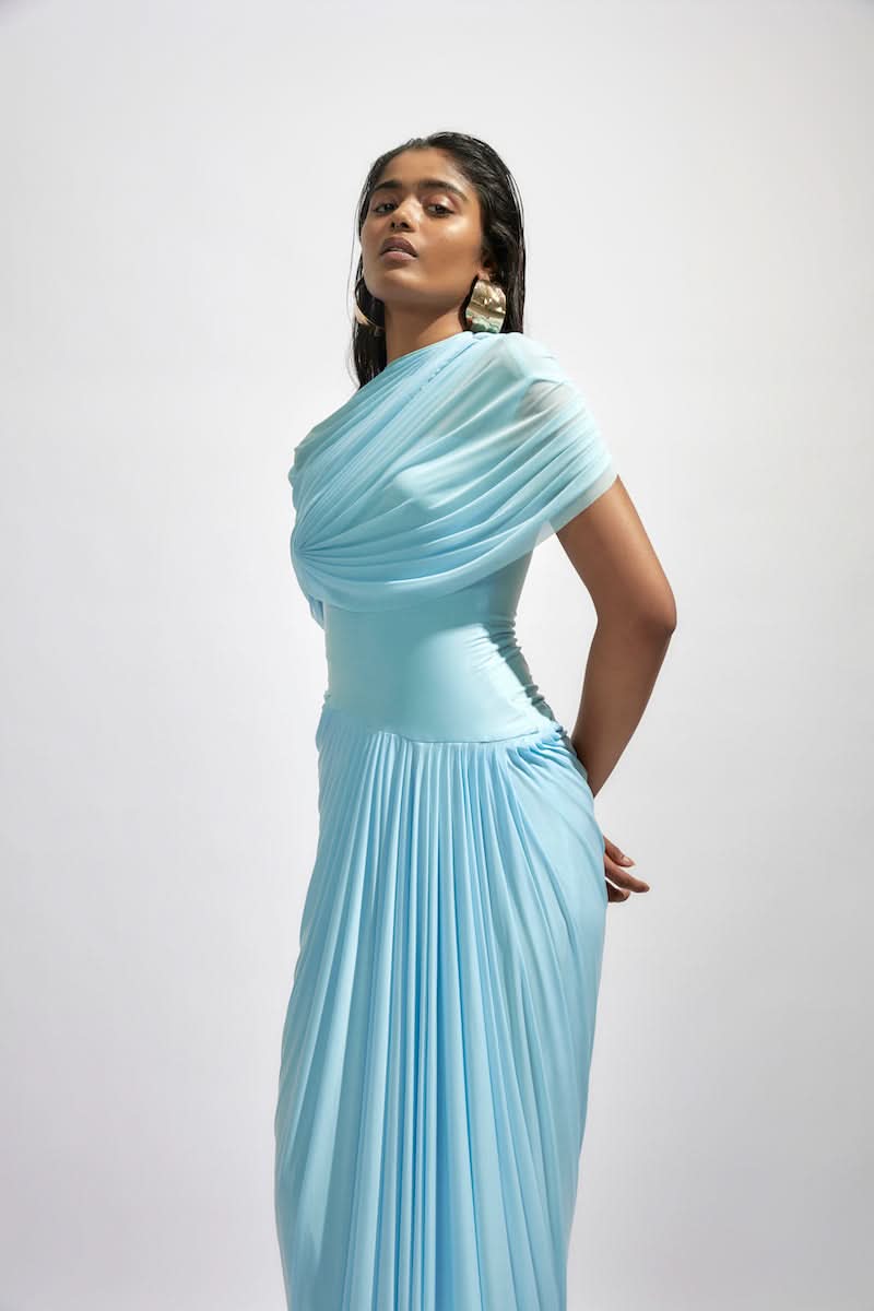 JASMINE BABY BLUE MAXI DRESS - CULT MIA
