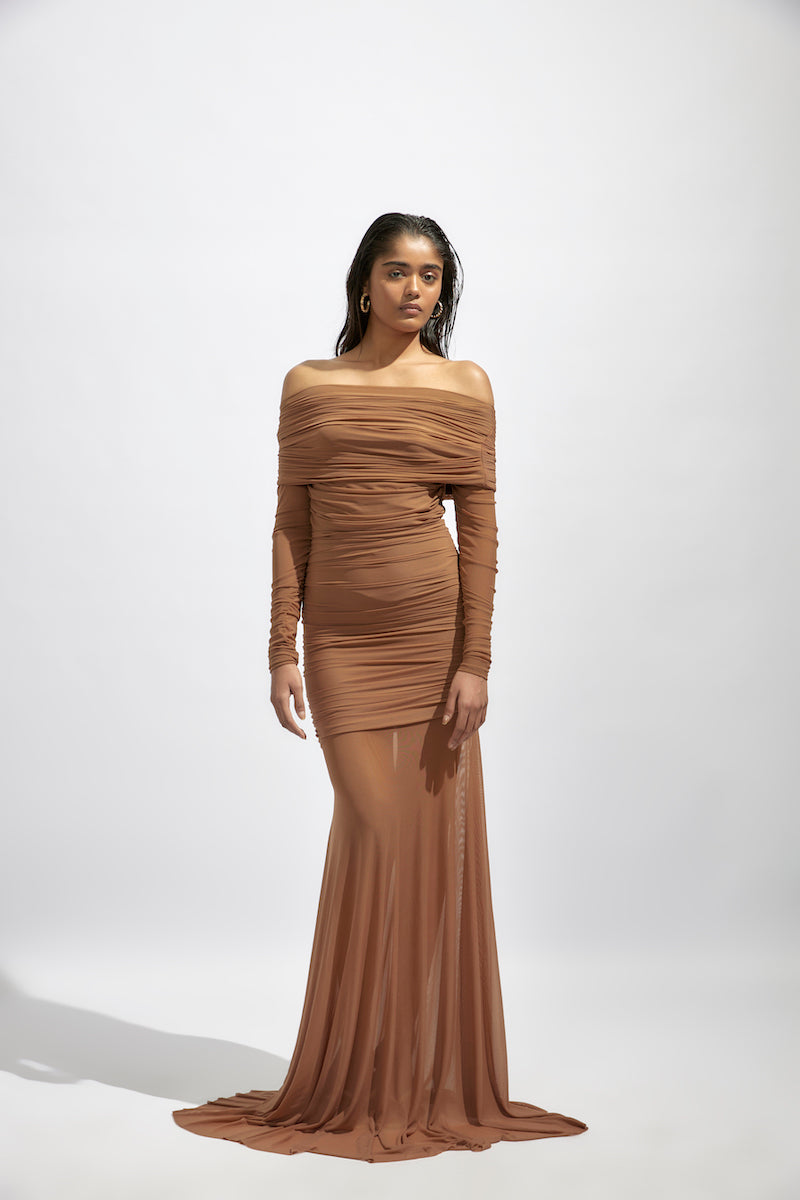 KELLY DUSTY ROSE GOWN - CULT MIA