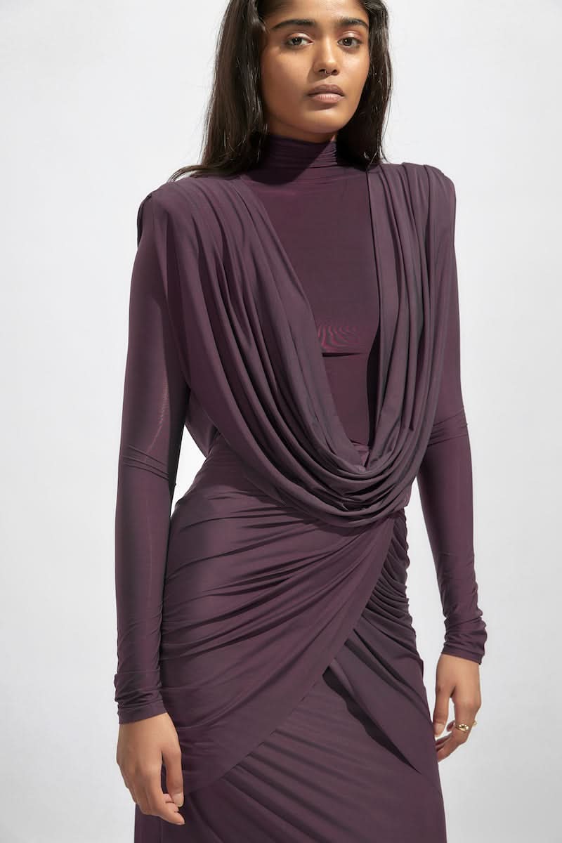 AISHA PURPLE MAXI DRESS - CULT MIA
