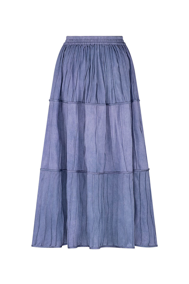 AFAF HAND-PIPED PERIWINKLE SKIRT - CULT MIA