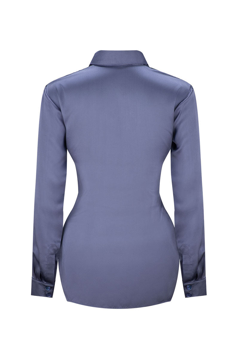 MAHA PERIWINKLE SHIRT - CULT MIA
