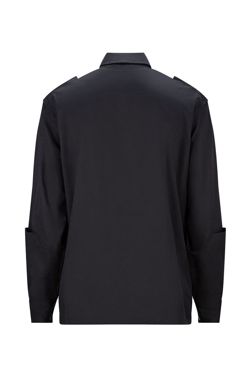 SAYA EMBELLISHED NOIR SHIRT - CULT MIA