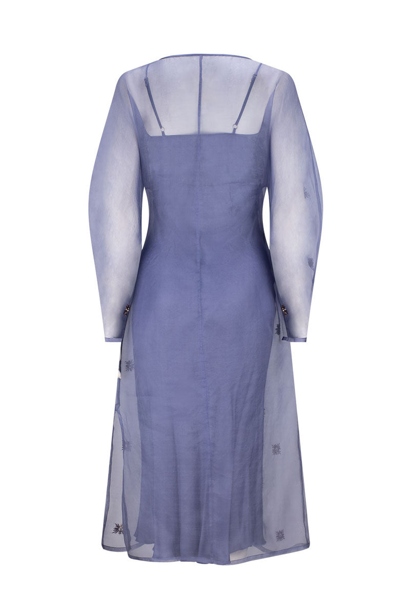 LIBA EMBELLISHED PERIWINKLE DRESS - CULT MIA