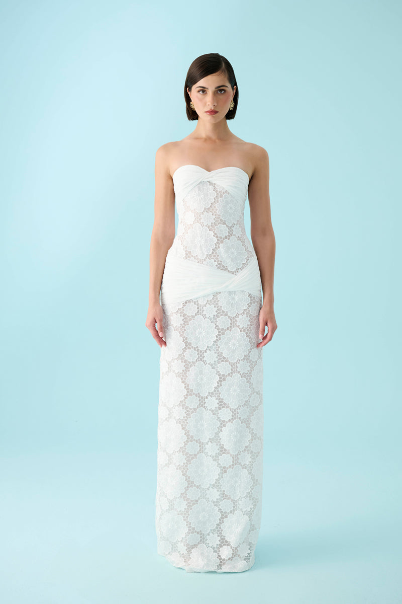 IVORY BLOSSOM DRESS - CULT MIA