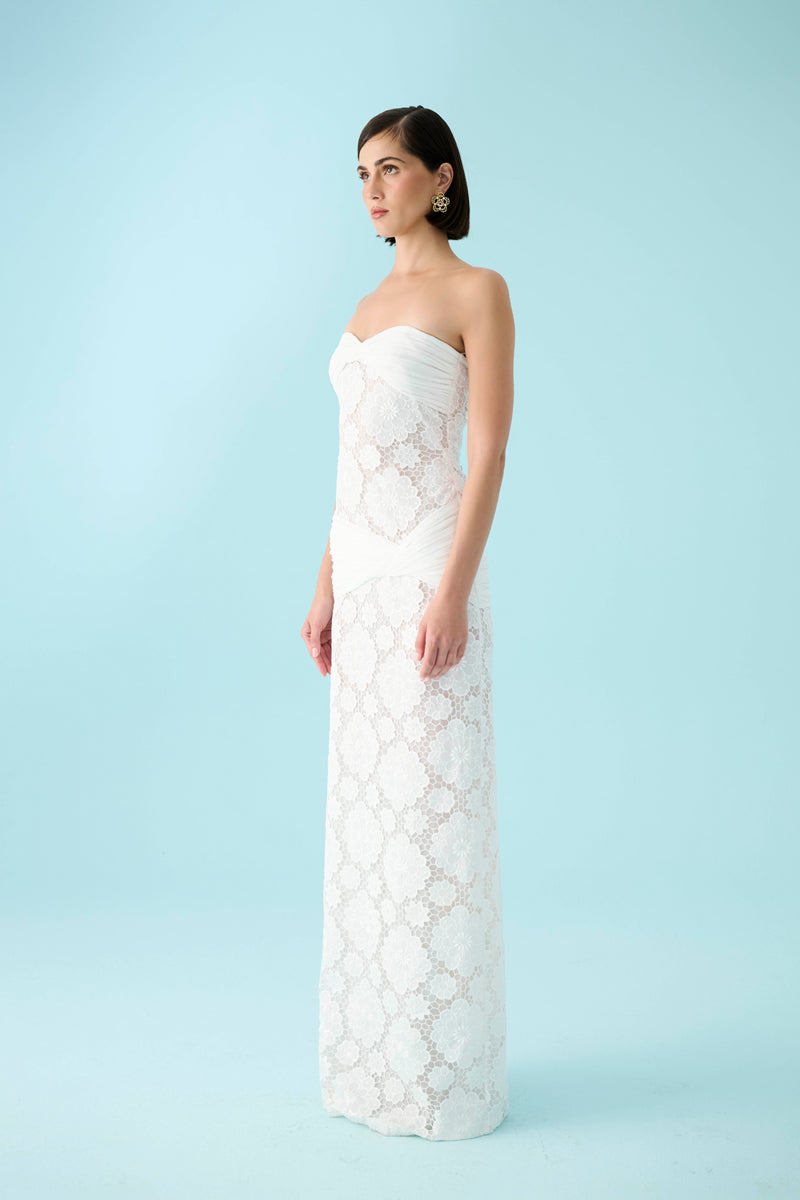 IVORY BLOSSOM DRESS - CULT MIA