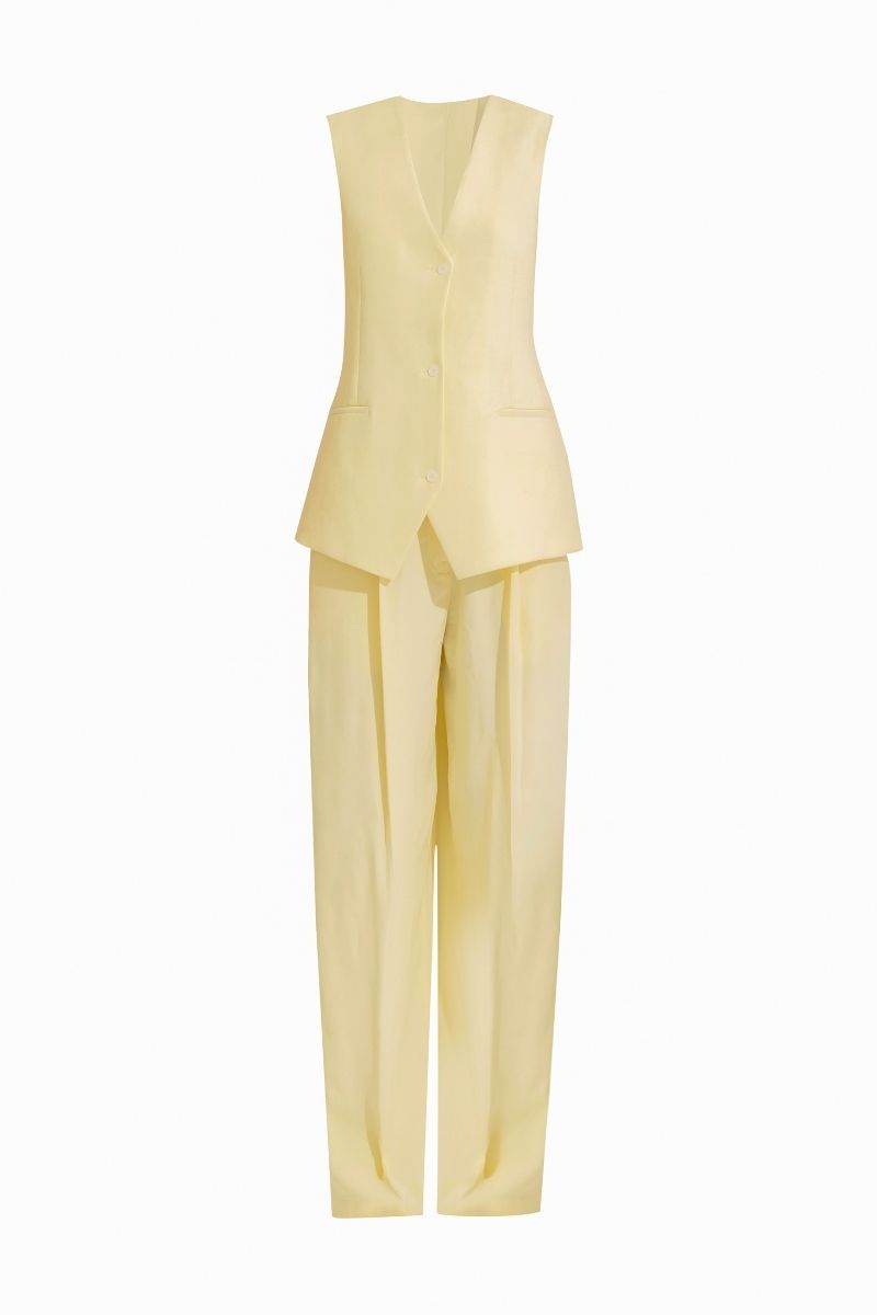 DANIELLE BUTTER YELLOW SUIT SET - CULT MIA