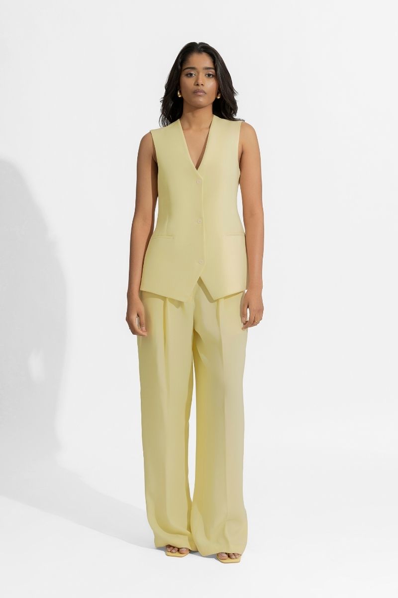 DANIELLE BUTTER YELLOW SUIT SET - CULT MIA